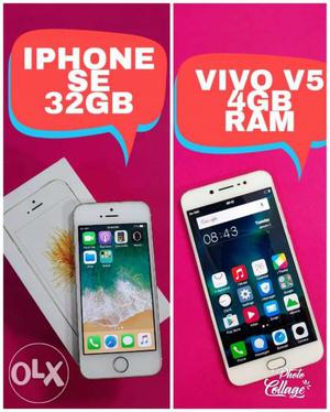 Iphone SE 3Months Used -  Vivo V5 4Gb Ram -