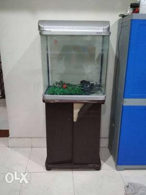 New aquarium only gently used with stand and