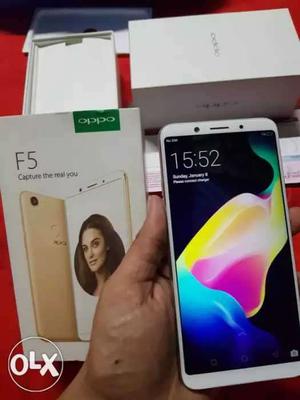Oppo f5 gold 4gb 32gb 6 mnths used with bill