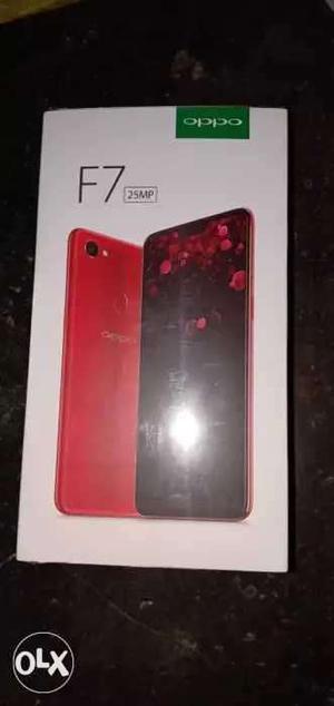 Oppo f7 red brand new 6 Hours old unboxing sild