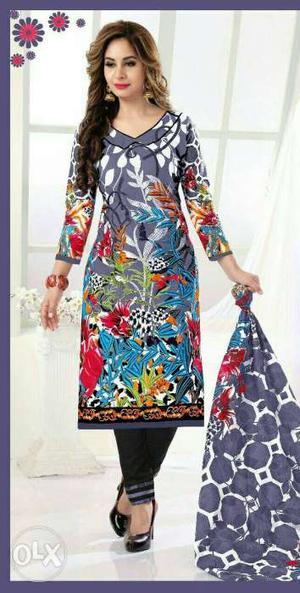 Pakistani style suit cotton 100%