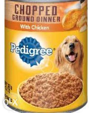 Pet food predigree chopped ground dinner curry
