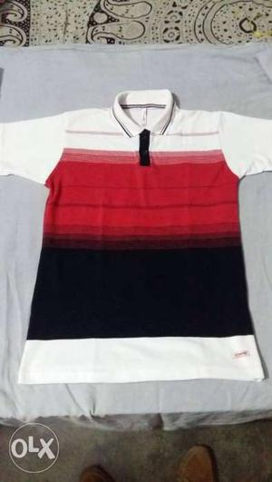 Red And White Polo Shirt