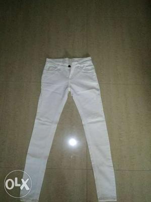 Skin fit white jeans don't ask for bargain 30 inch for men