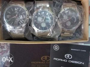 Stainless steel wrist watches pack...water