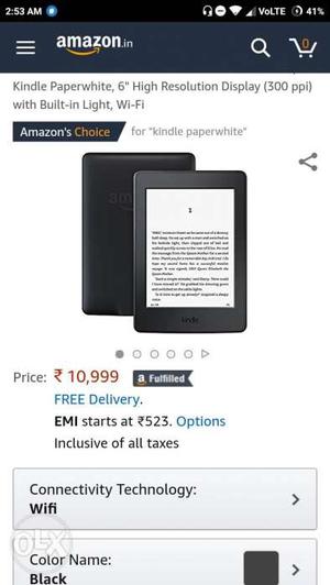 Want to sell my kindle paperwhite seal pack, got as a gift,