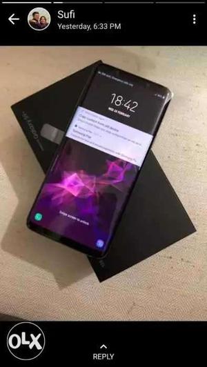 20 days old galxy s9 plus in lilac color 128 gb