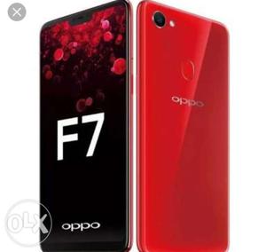 3 month old oppo 64 gb f7 red colour call me o49o8