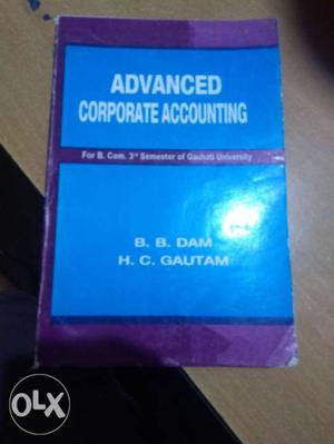 Advance coorporate accounting book for B.COM