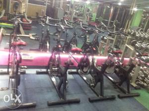 All gym eqipments and cardio machines and total