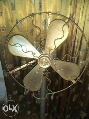 Antique Pedastal Fan Iew (indian Electric Works) More Than