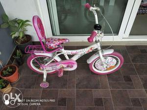 Barbie bicycle for girl age 5 years and above in excellent