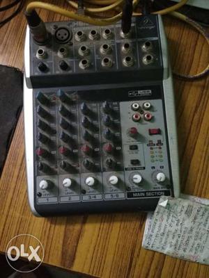 Behringer mixer one year old with adapter cable
