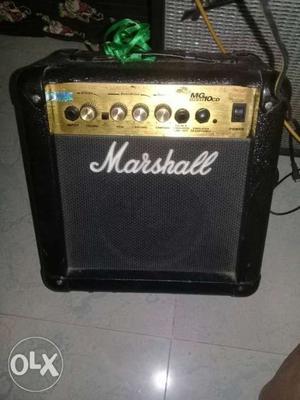 Black And Gold Marshall Guitar Amplifier