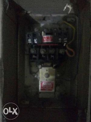 Black Electric Distribution Panel