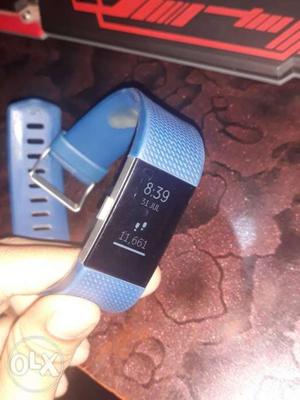 Black Fitbit Charge 2 With Blue Band price negotiable