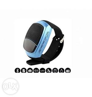 Blue And Black Fitness Tracker Band