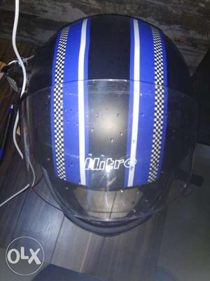 Blue And Black Nitro Full-face Helmet