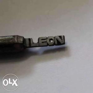 Carving names on pencil