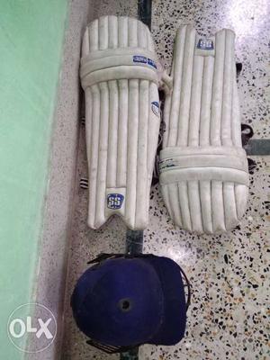 Cricket pads one pair, Helmet, arm guard
