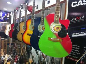 Full range of guitars under one roof --