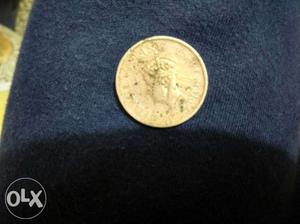 George VI King emperor bronze coin. One Quarter