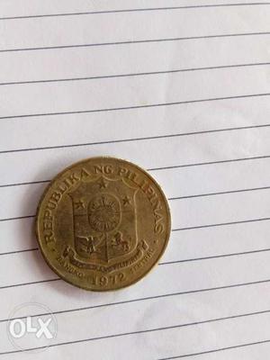 Gold-colored Philippine Peso Coin