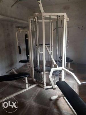Gray And Black Exercise Equipment