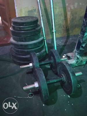 Gym set Brench dumble rod weight