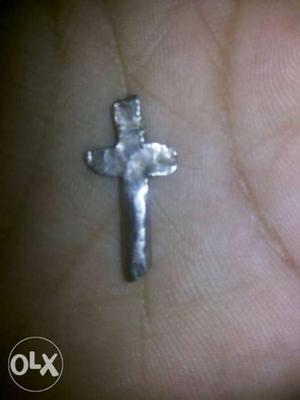 Hand made real silver cross