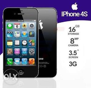 IPhone 4S 16GB black colour for sale, price
