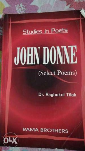 John Donne By Dr. Raghukul Tilak Book