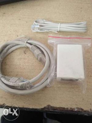 Lan Cable-rs100 Splitter-rs100 DSL Cable -rs nos