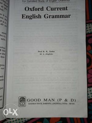 Oxford Current English Grammar Book