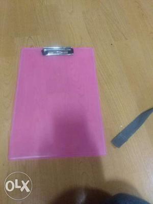 Pink Paper Clip Board