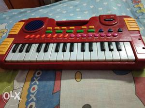 Red Electronic Keyboard