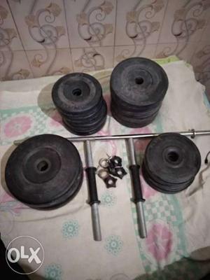 Several Adjustable Dumbbells 35 kg weight