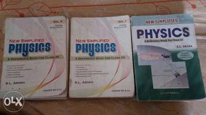 Three Physics sl arora Books
