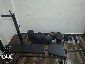 Weight 100 kg. with 8in1 multipurpose bench, 2