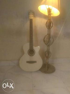 White Acoustic Guitar (Aatma)
