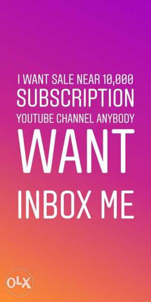 Youtube channel for sale nearly  subscribers 26Lakh