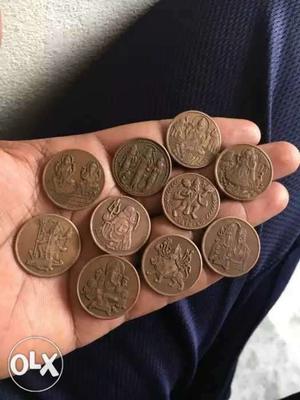  years old 10 coins with all God's