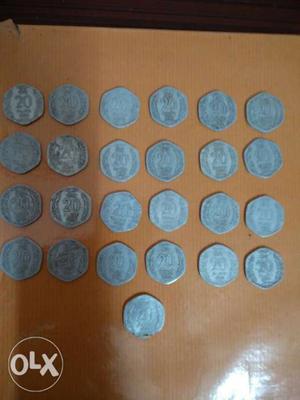20 paise coin..25 coins