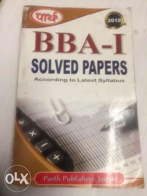 BBA 1 year rajasthan university solved papers.