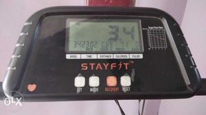Black Digital Treadmill Console