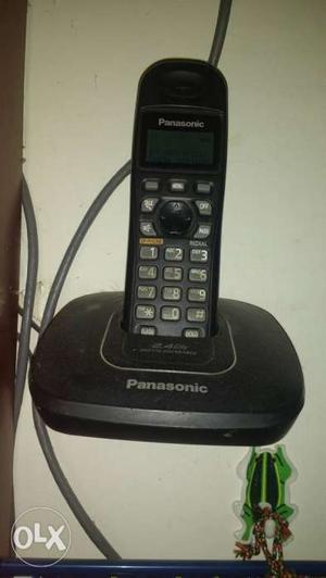 Black Panasonic Wireless Phone