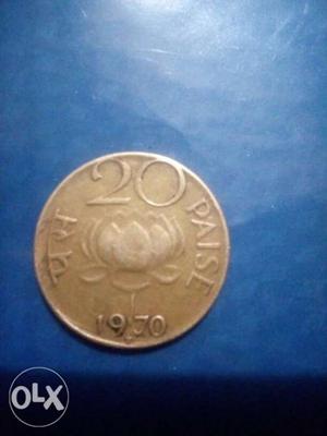 Coin of 20 paise of 