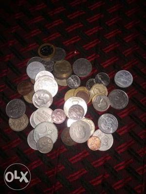 Collection of foreign coins, totally 100 coins