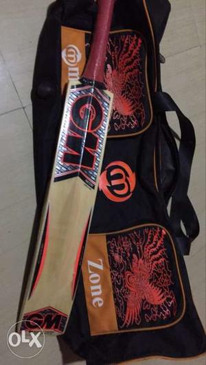 Cricket bat and bag