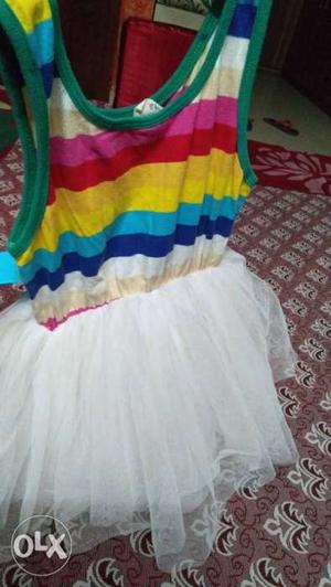 Cute party wear cloth wid soft net.